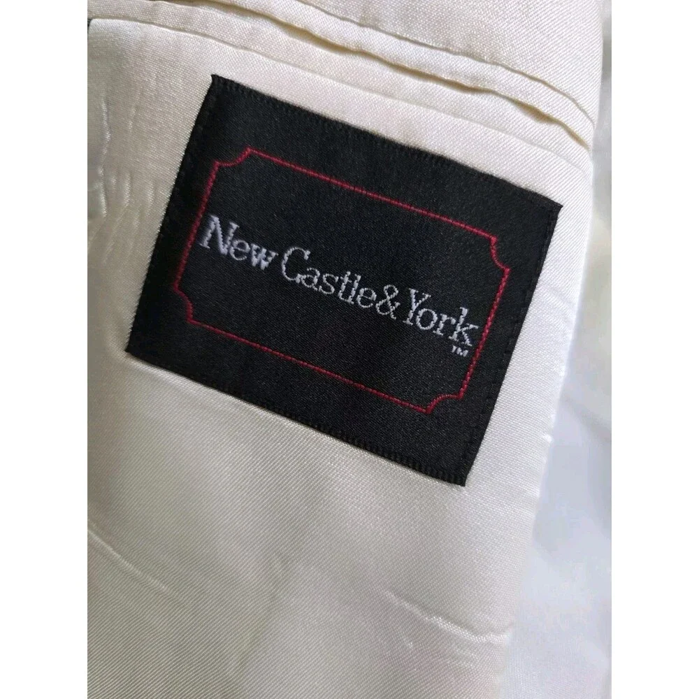 Vintage New Castle & York Blazer Mens 46L Green Sports Coat Jacket
